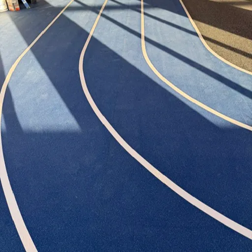 Crawford County Wellness Center track install